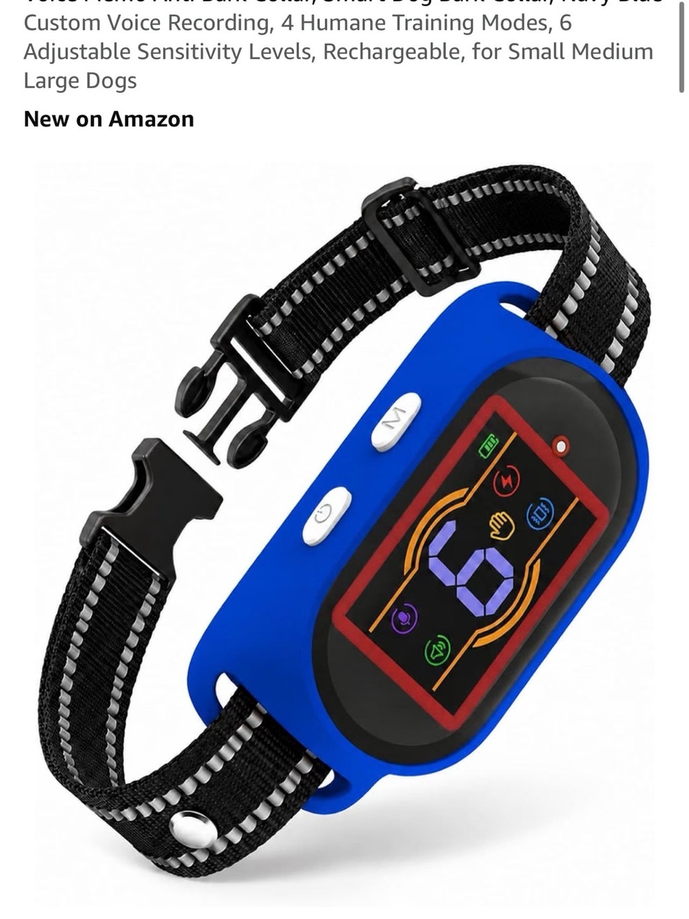 Records your voice anti bark collar new